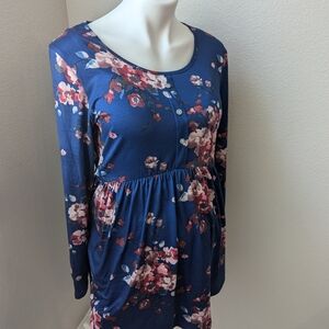 Women's Medium Maternity Shirt, Floral